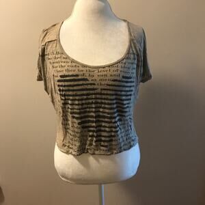 Cali Luv Top Graphic Gray Tee Shirt